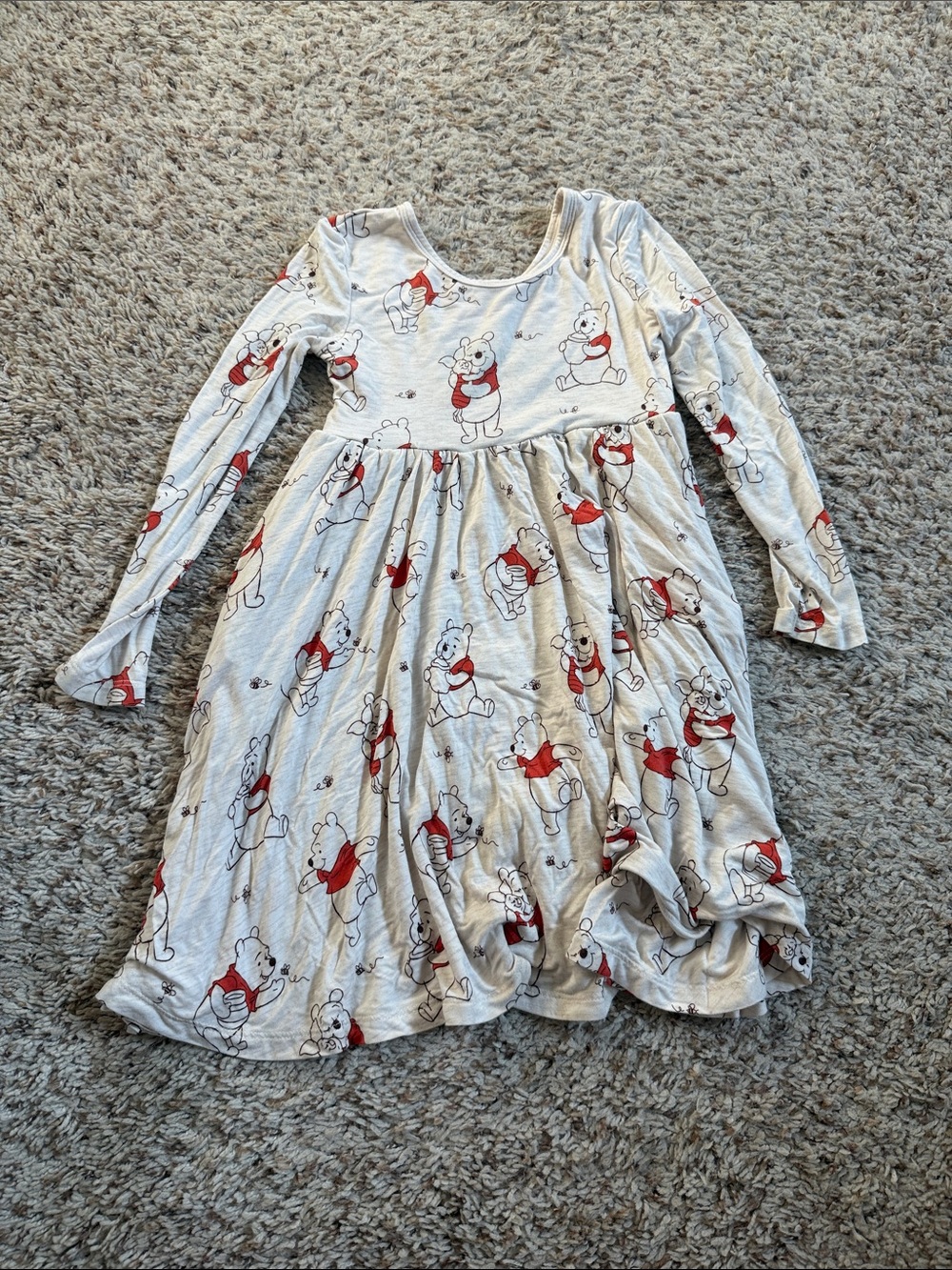Little Sleepies Girls' Winnie the Pooh Long Sleeve Dress